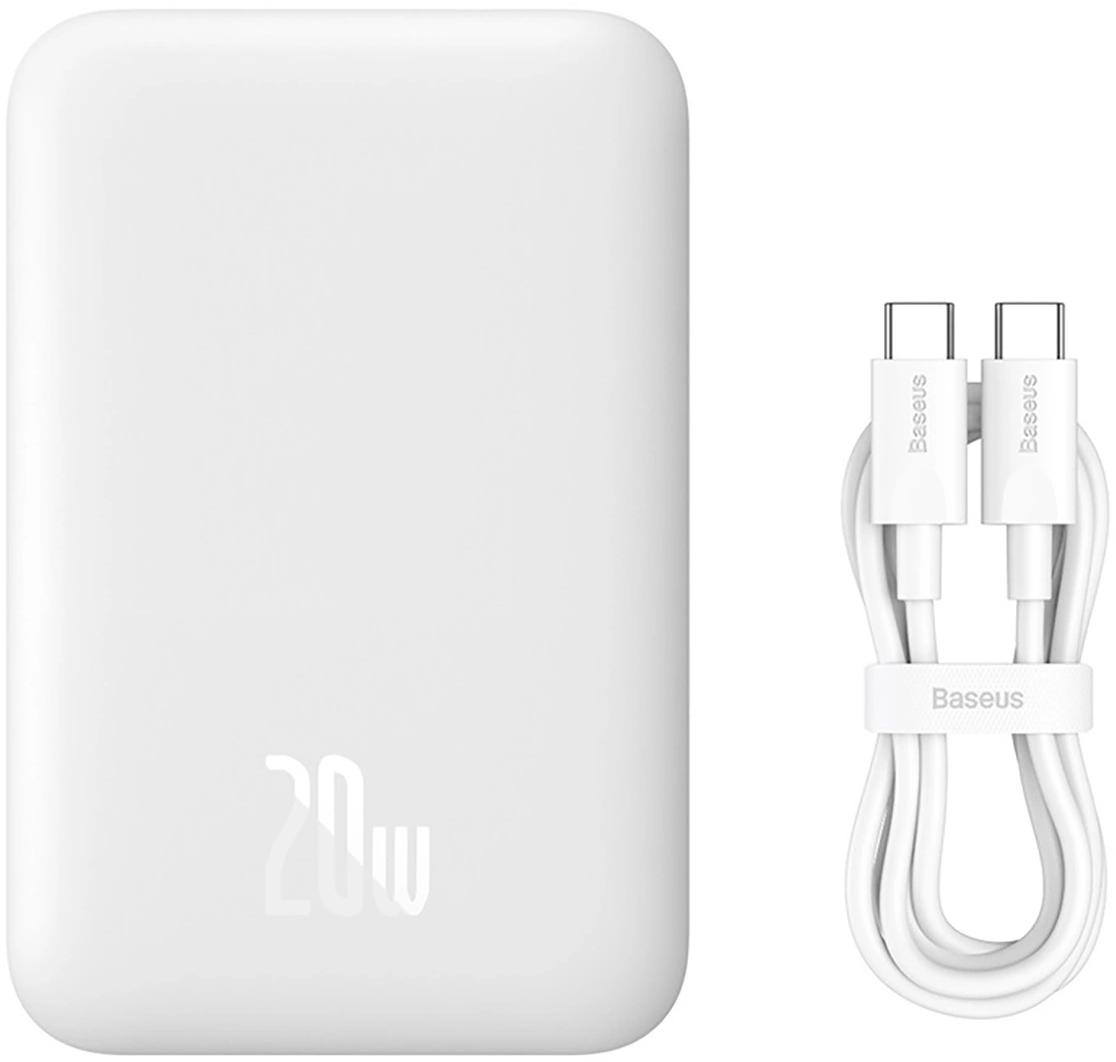 Powerbank Baseus Magnetic Mini Air PPCXM06A 6000mAh MagSafe 15W PD QC 20W USB-C + kabel – najważniejsze cechy: