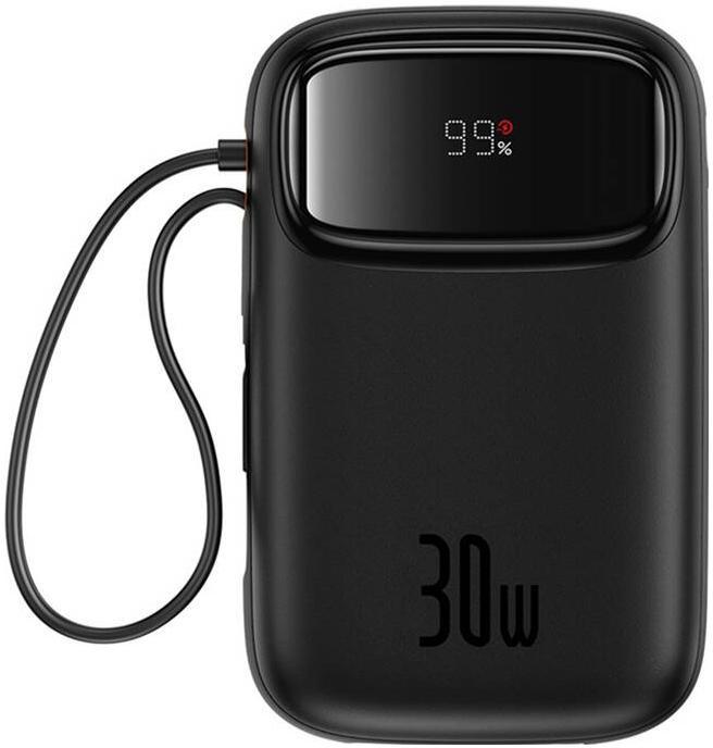 Powerbank Baseus QPow 2 10000mAh 30W z 2 wbudowanymi kablami USB-C - dane techniczne: