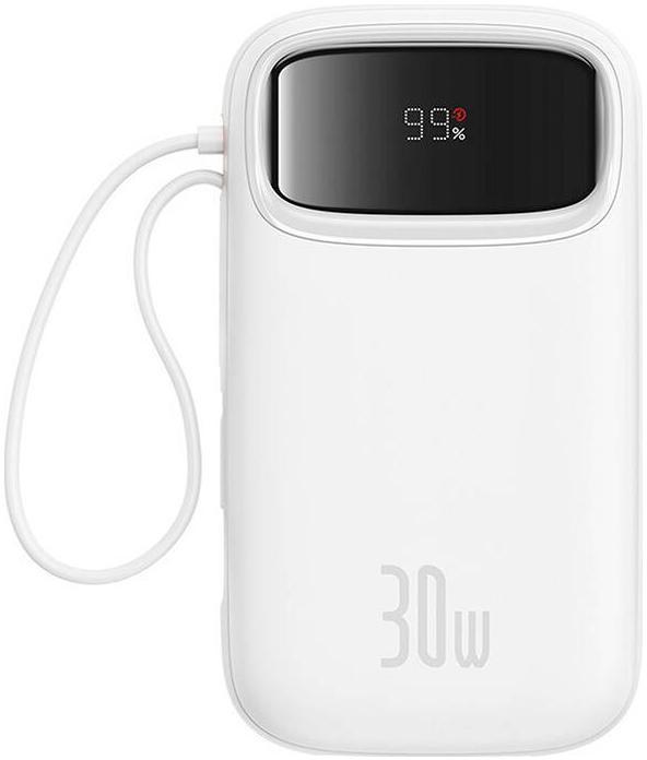 Powerbank Baseus QPow 2 10000mAh 30W z 2 wbudowanymi kablami USB-C - dane techniczne: