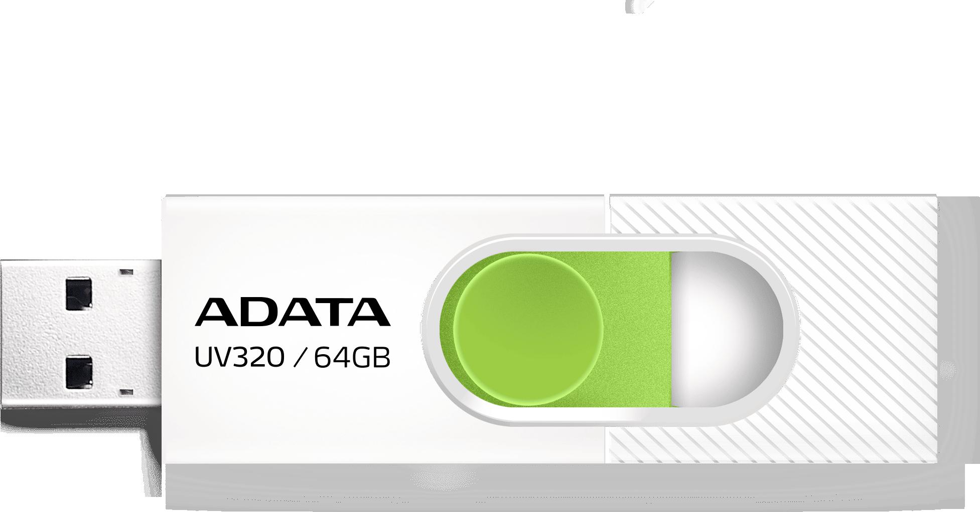 Pendrive – Adata UV320 64GB USB 3.2 Gen1 Biały
