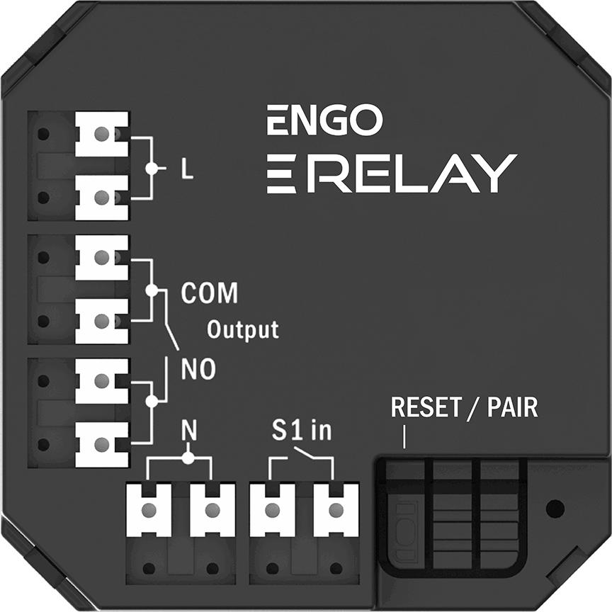 ENGO Controls EREL12-ZB - Smart Relay Inteligentny przekaźnik ZigBee do systemu ENGO Smart, 1x12A, NO-COM