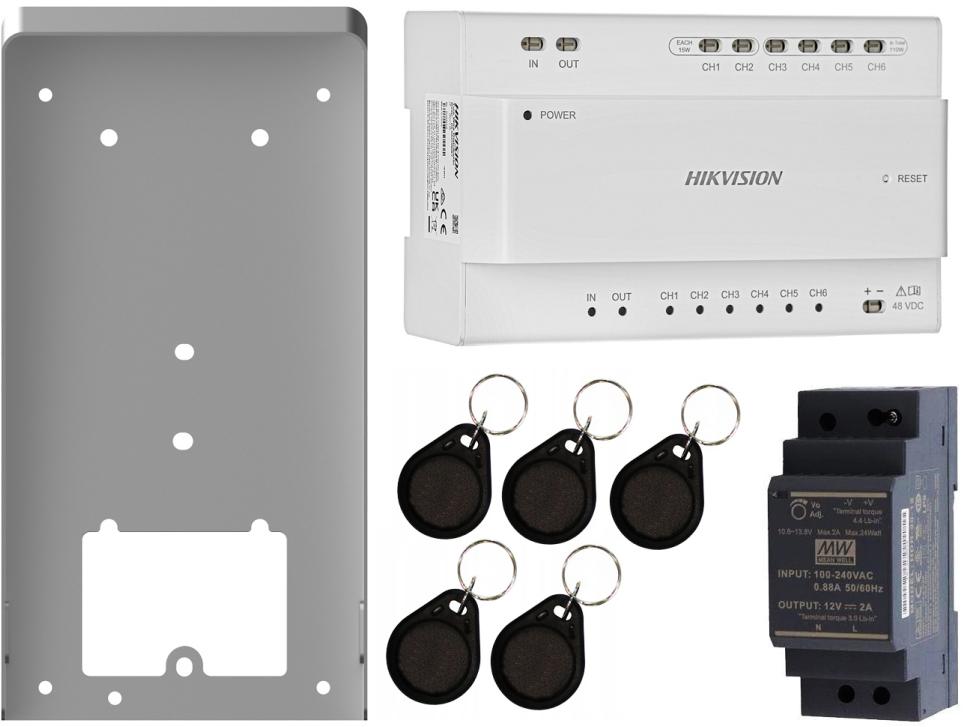 Zestaw Hikvision DS-KIS705EY zawiera: