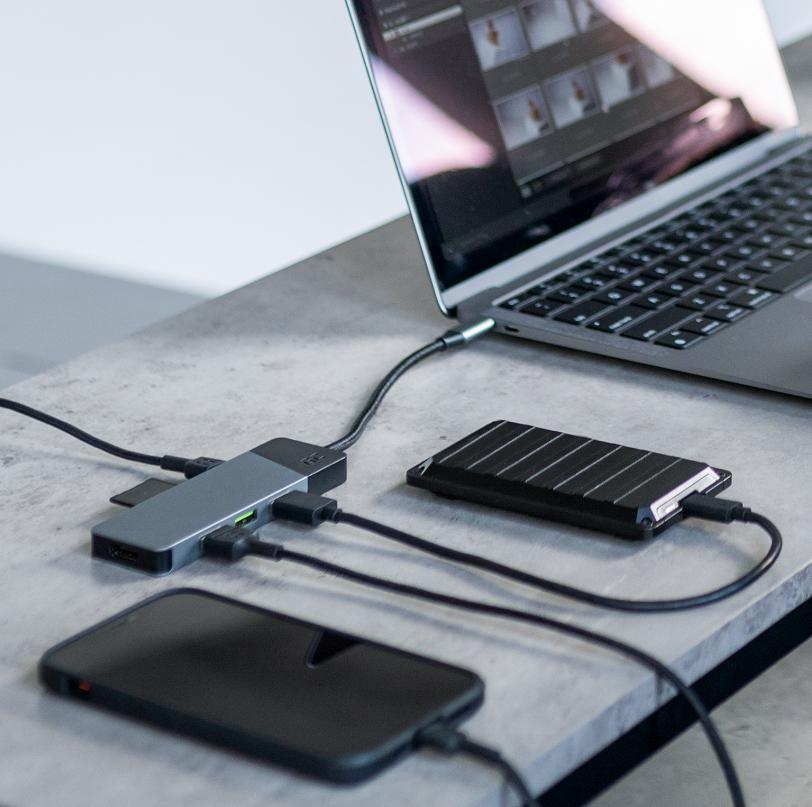 Hub USB 7w1 Green Cell Connect 3x USB-A 3.1 HDMI  4K 60Hz 1x USB-C PD 85W