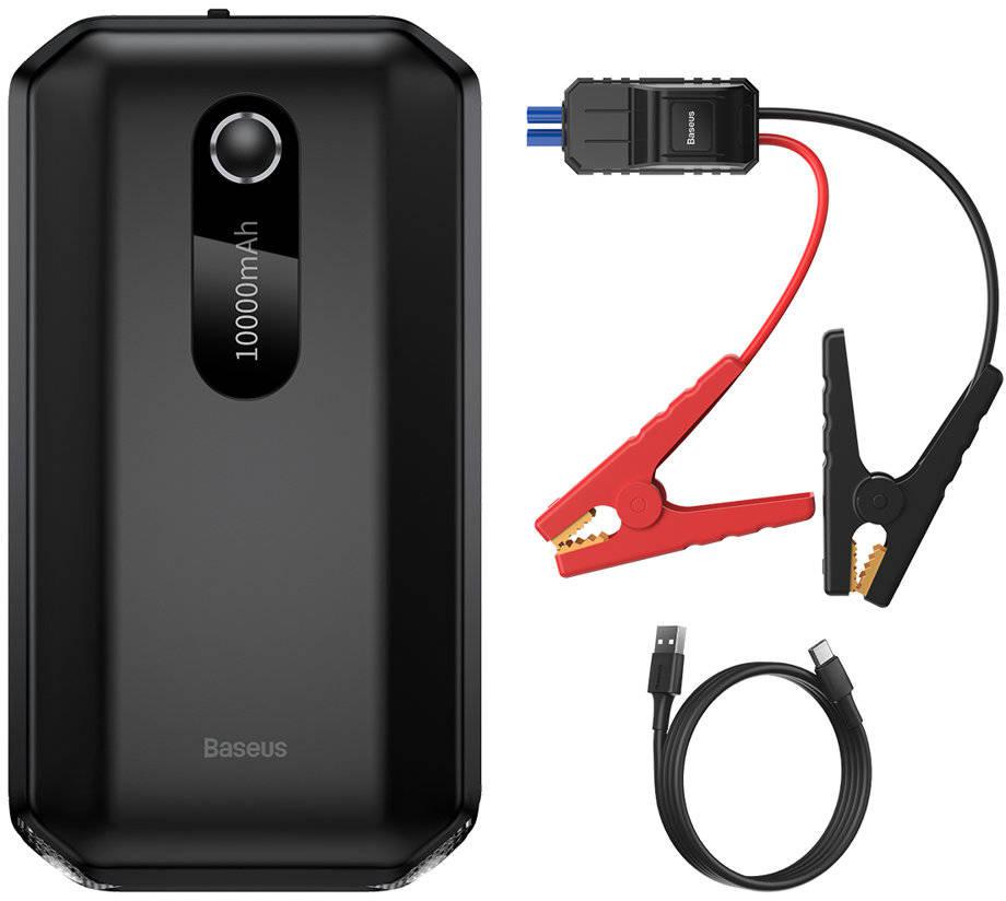 POWERBANK BOOSTER Baseus Max Car Jump Starter CGNL020101 10000mAh 12V 1000A + KABLE KROKODYLKI – najważniejsze cechy: