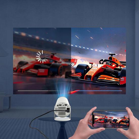 ZENWIRE R1 360 – PROJEKTOR Z OBROTOWYM UCHWYTEM 360° Odkryj pełną swobodę użytkowania i zapomnij o jakichkolwiek ograniczeniach!