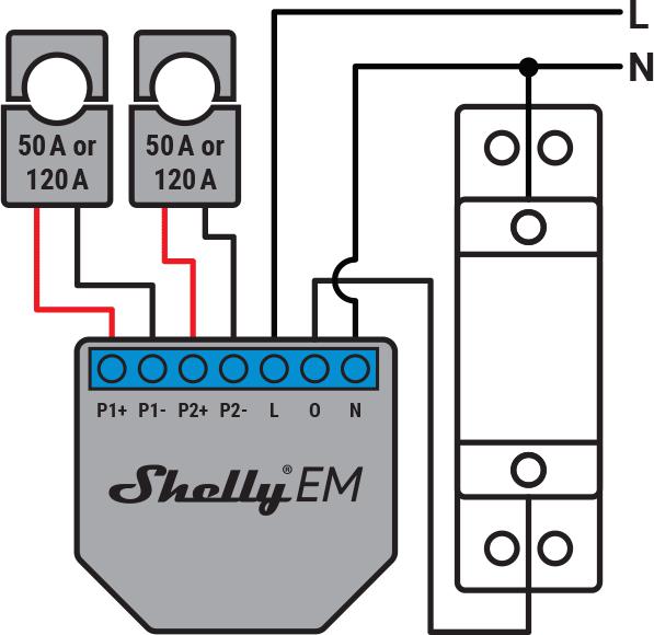 Specyfikacja techniczna Shelly EM: