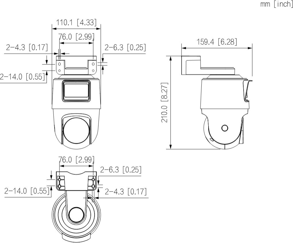 Wymiary i sposób montażu: