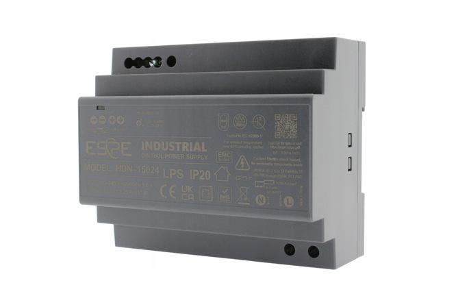 ZASILACZ IMPULSOWY NA SZYNĘ DIN ESPE HDN-15024 24V/150W/6.25A - CHARAKTERYSTYKA I ZASTOSOWANIE: