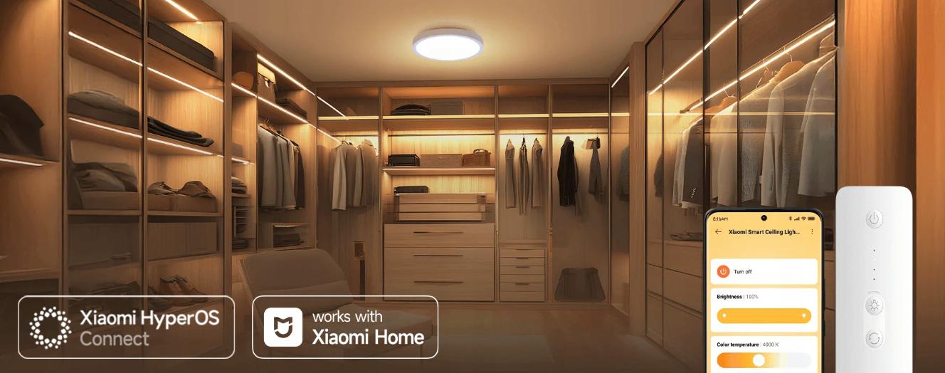 Inteligentna Lampa Sufitowa Xiaomi Smart Ceiling Light D20 biała