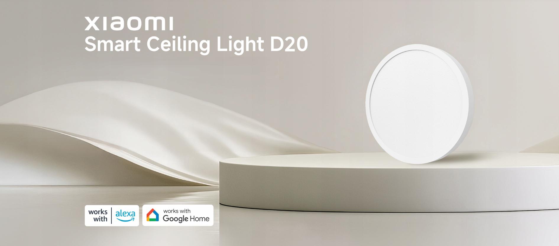 Inteligentna Lampa Sufitowa Xiaomi Smart Ceiling Light D20 biała