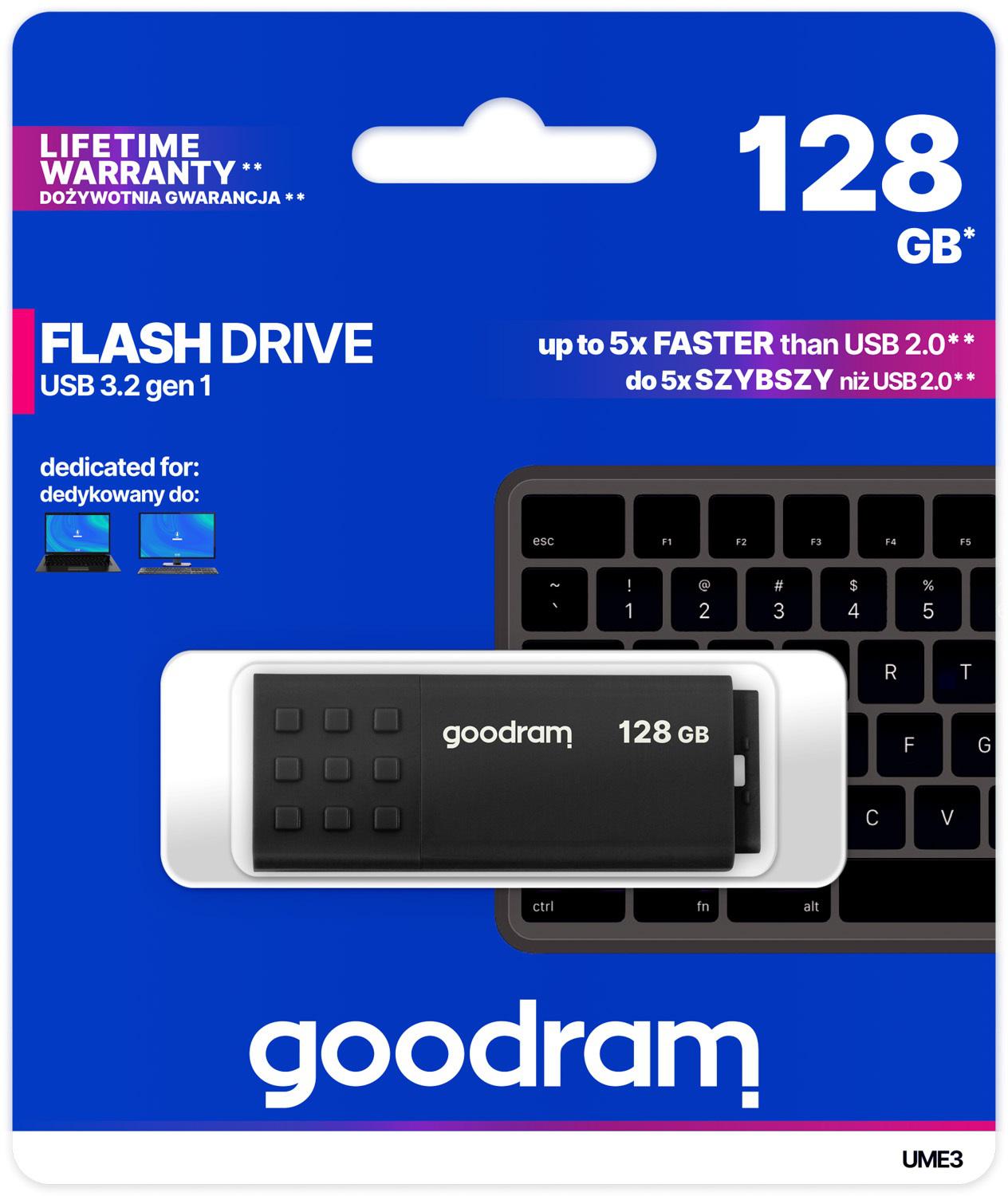 Pendrive Goodram UME3 128GB USB 3.0 czarny