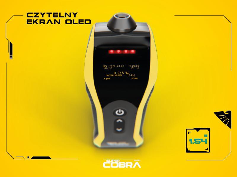 Ľahko čitateľný OLED displej – pohodlné ovládanie vo dne aj v noci