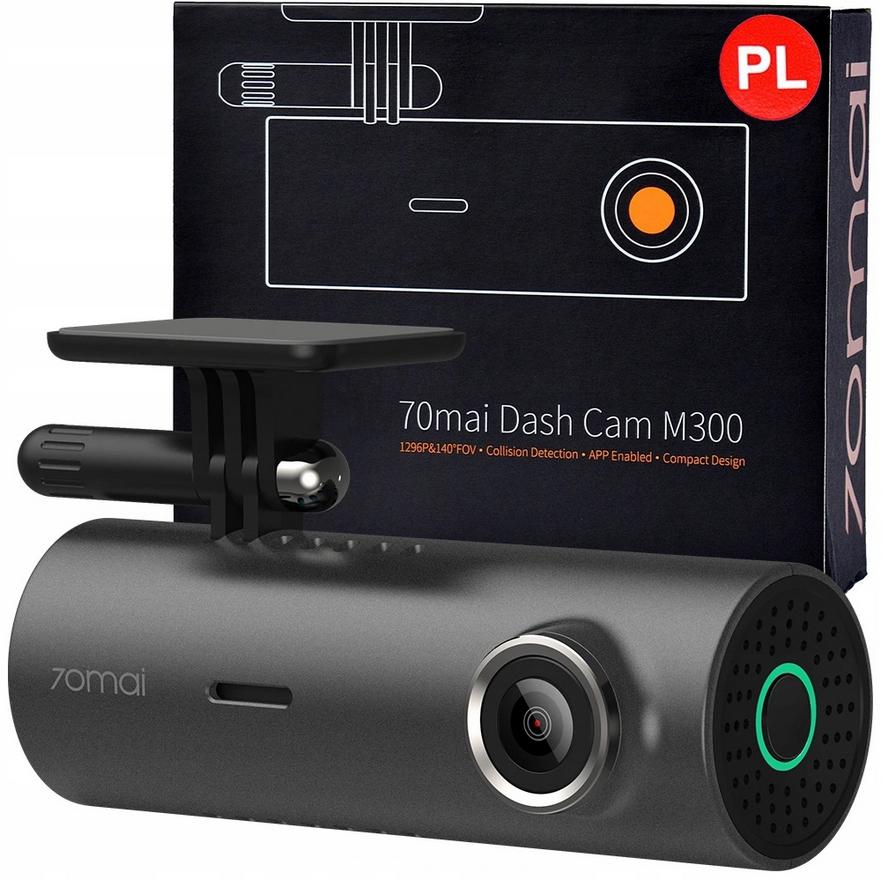 Wideorejestrator 70mai Dash Cam M300 + Zasilanie trybu parkingowego + Karta pamięci Kingston 64 GB
