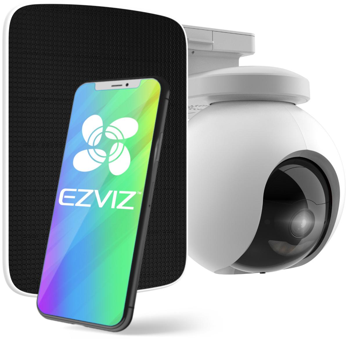 Zestaw do monitoringu akumulatorowa kamera bezprzewodowa EZVIZ HB8 2K+ 4MPx z panelem solarnym - najważniejsze cechy: