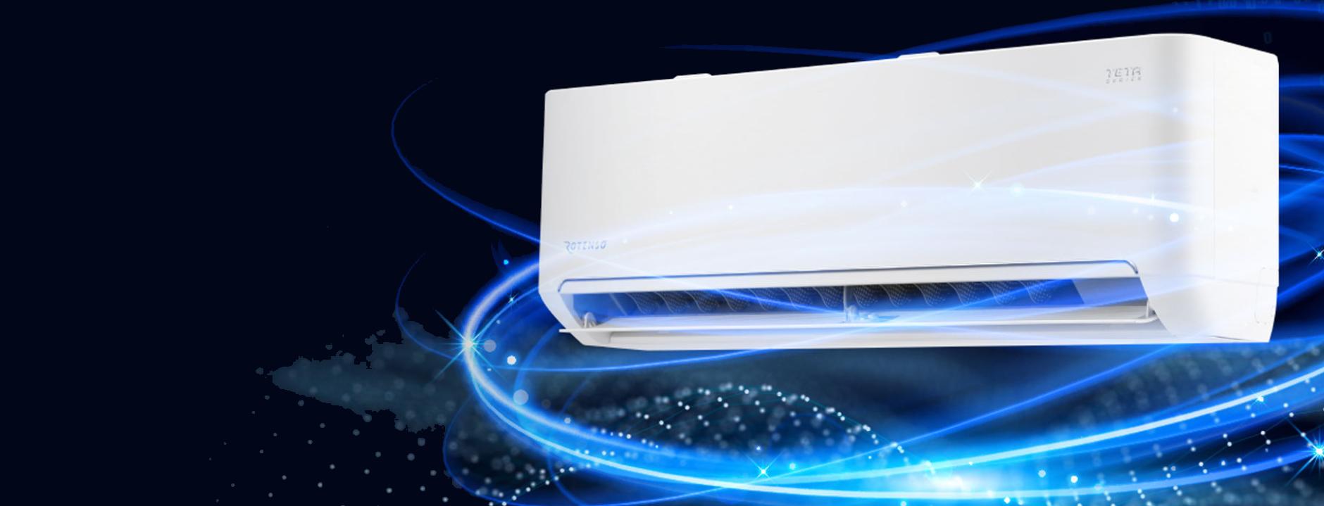 Klimatyzacja Rotenso Teta TA35X 3,5kW WiFi 4D - zdrowsze i czystsze powietrze dzięki lampie LED UV iAIR