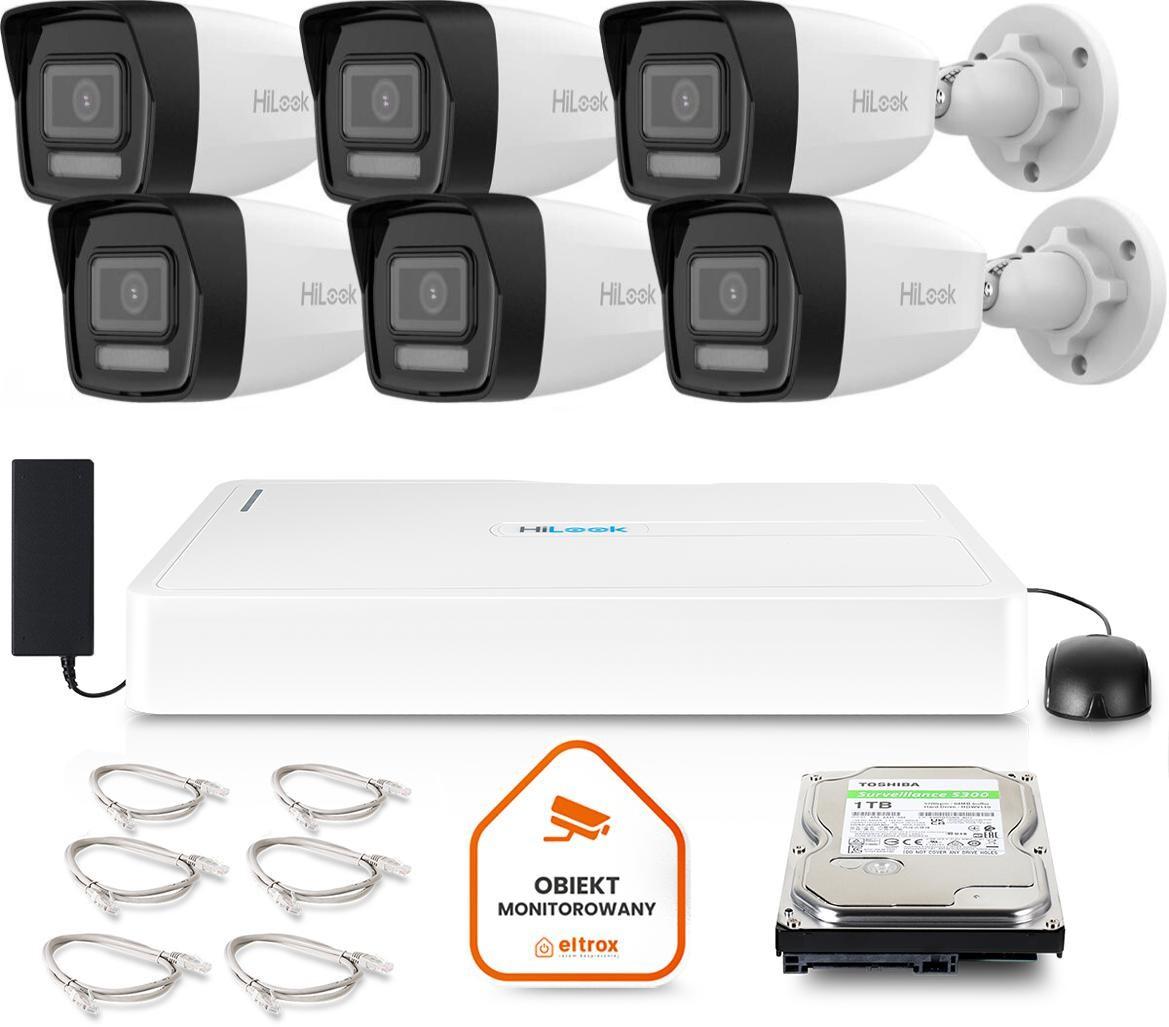 Zestaw monitoringu Hilook by Hikvision 6 kamer zewnętrznych z dyskiem 1TB