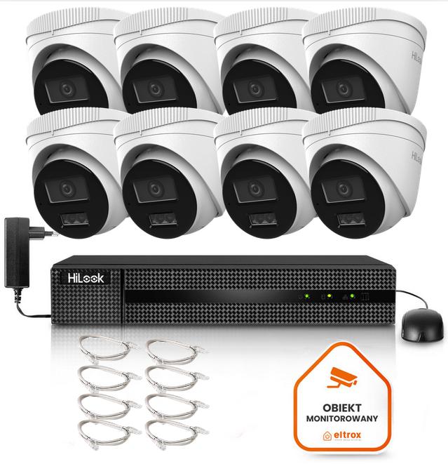 Hilook – zestaw do monitoringu z 8 kamerami IPCAM-T4-30DL
