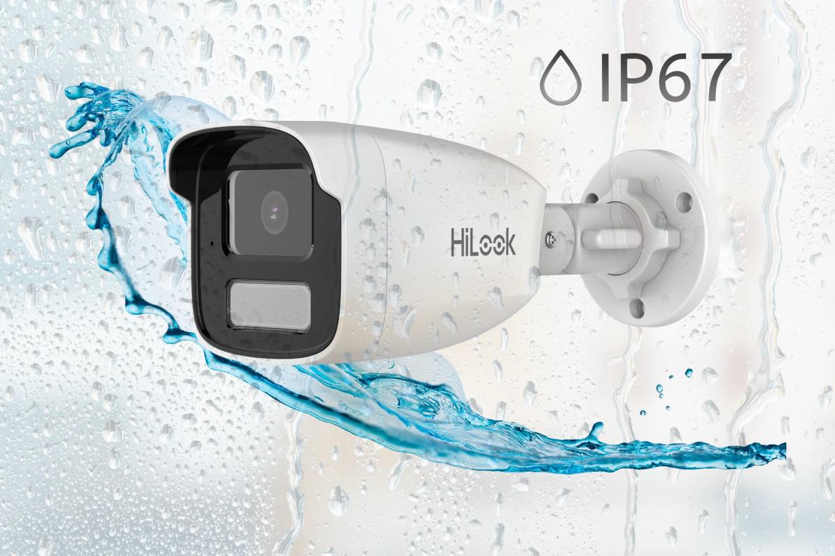 Kamera IP Hilook bullet 4MPx IPCAM-B4-50IR - kamera zewnętrzna odporna na wodę, kurz i trudne warunki atmosferyczne (IP67)