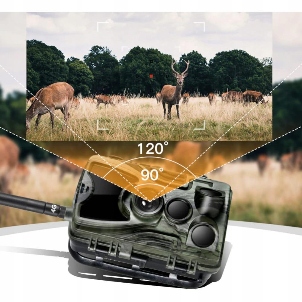 Fotopułapka HC801 Pro 4G LTE - kamera leśna z szerokokątnym obiektywem, czarnymi diodami LED oraz nagraniami FHD