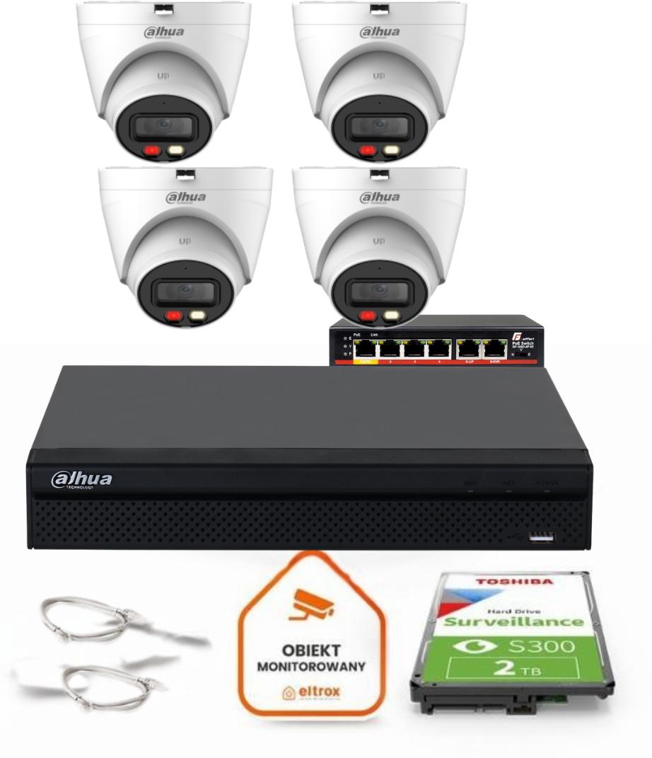 Zestaw monitoringu IP DAHUA Kamera IP Dahua IPC-HDW1439V-A-IL-0280B