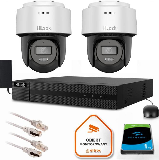 Zestaw monitoringu Hilook z dwiema kamerami PTZ 2MP