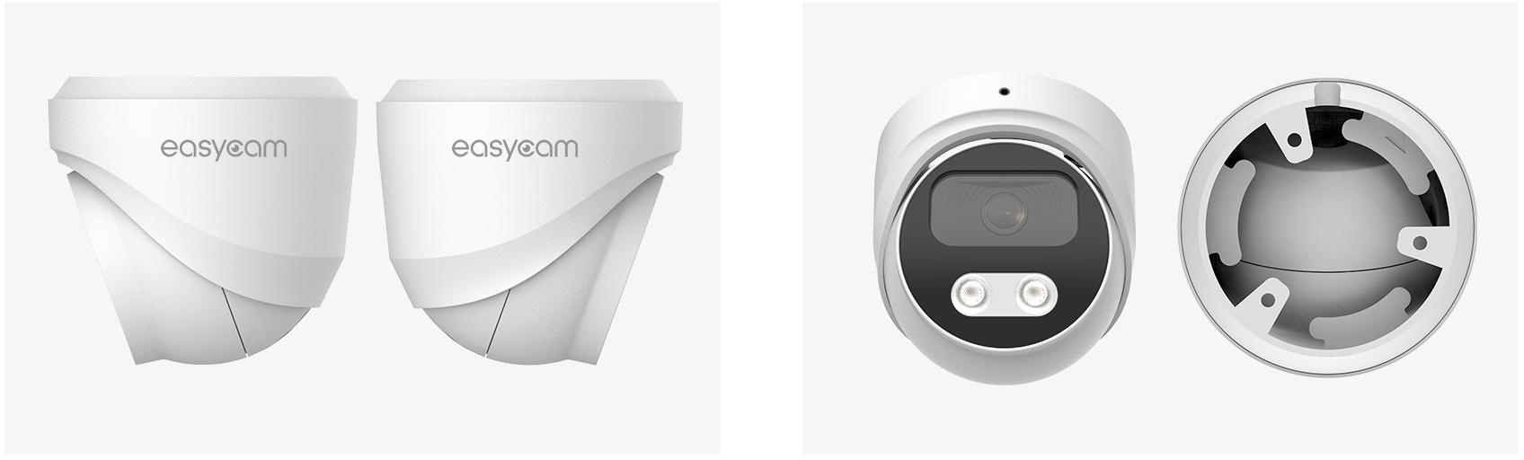 Zestaw do monitoringu IP Easycam 8 kamer z POE EC-IP-D5MP30DL-W 5MPx IR LED