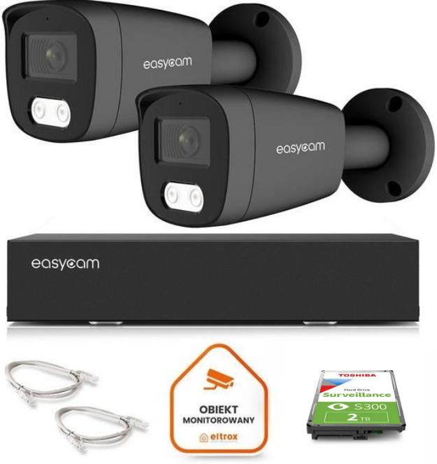 Najważniejsze zalety zestawu monitoringu IP Easycam (2 kamery):