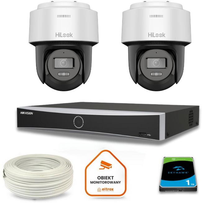 Zestaw monitoringu Hilook z 2 kamerami PTZ-N6-P – nowoczesna ochrona Twojego otoczenia