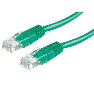 KABEL SIECIOWY PATCHCORD
LAN UTP KAT 5E, 50cm
ZIELONY, ZAROBIONE WTYCZKI RJ45, KABEL PROSTY