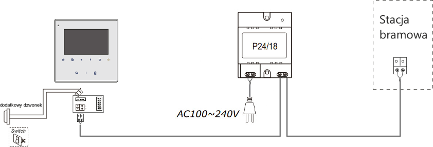 Wideodomofon VIDOS DUO M1022W / S1401D